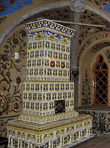 Изразцовая печь Теремного дворца. Передняя.